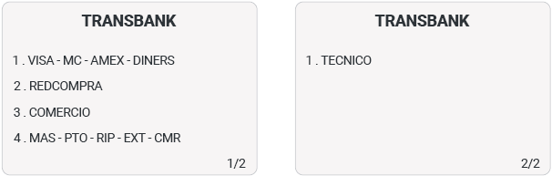 Ingresar al menú técnico